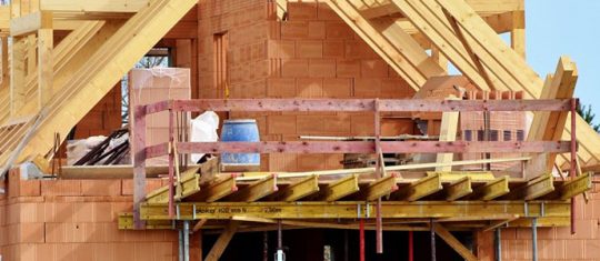 maison en construction suite à un appel d'offre privé
